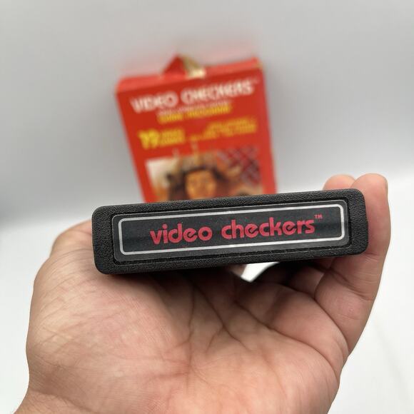 Atari 2600 Video Checkers 19 Games CX2636 with Box and Manual Vintage Video Game - Picture 5 of 10